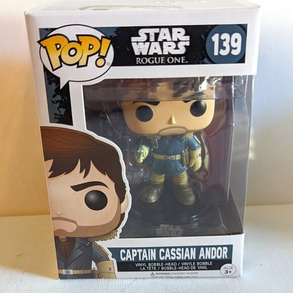 NWT Cassian Andor 139 Star Wars Rogue One Funko POP! Collectible Vinyl Figure - Picture 1 of 8